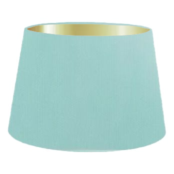 Aquamarine Cotton French Drum Lampshade