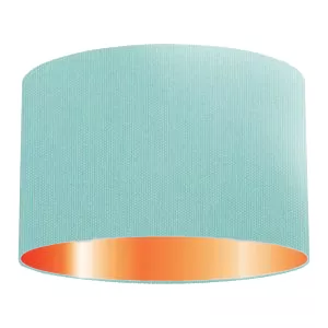 Aquamarine Cotton Drum Lampshade