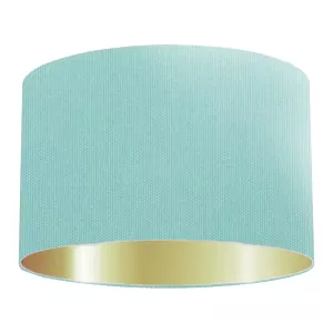 Aquamarine Cotton Drum Lampshade