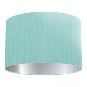 Aquamarine Cotton Drum Lampshade