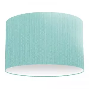 Aquamarine Cotton Drum Lampshade