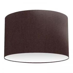 Aubergine Cotton Drum Lampshade