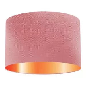 Blush Silk Drum Lampshade