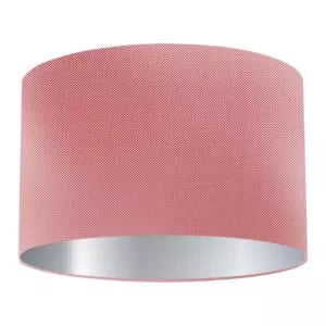 Blush Silk Drum Lampshade