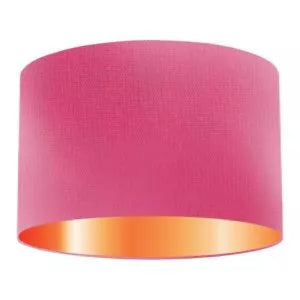 Bubblegum Silk Drum Lampshade