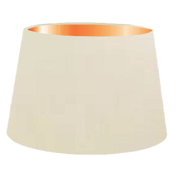 Beige Cotton French Drum Lampshade