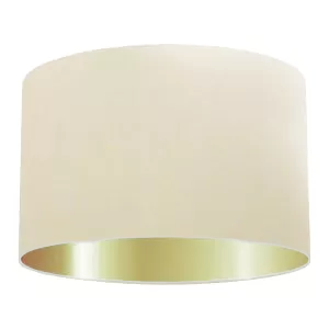 Beige Cotton Drum Lampshade