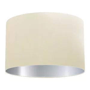 Beige Cotton Drum Lampshade