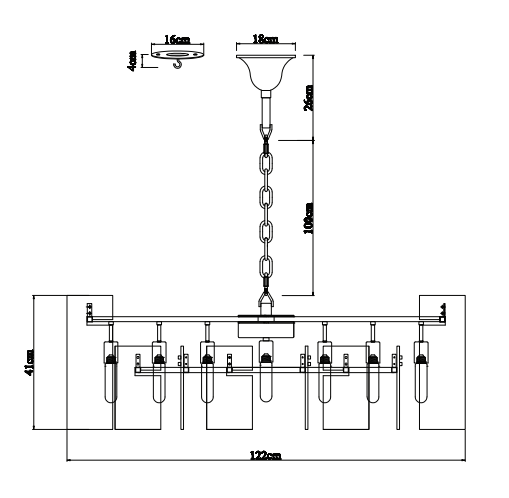 Berlin Glass Chandelier