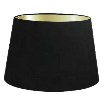 Black Silk French Drum Lampshade