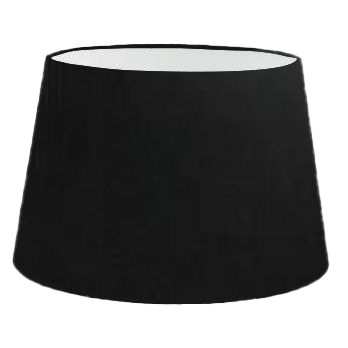 Black Silk French Drum Lampshade