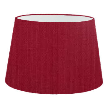 Brick Red Cotton French Drum Lampshade