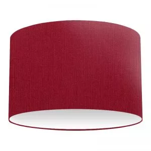 Brick Red Cotton Drum Lampshade