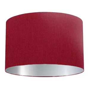 Brick Red Cotton Drum Lampshade