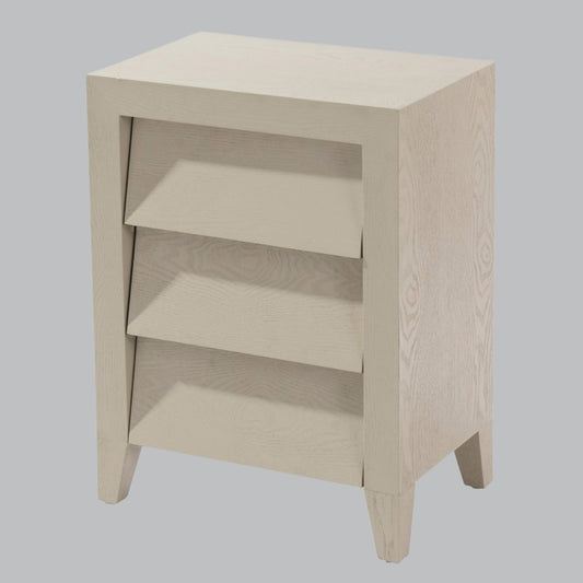 Brio Ceramic Grey Bedside Table