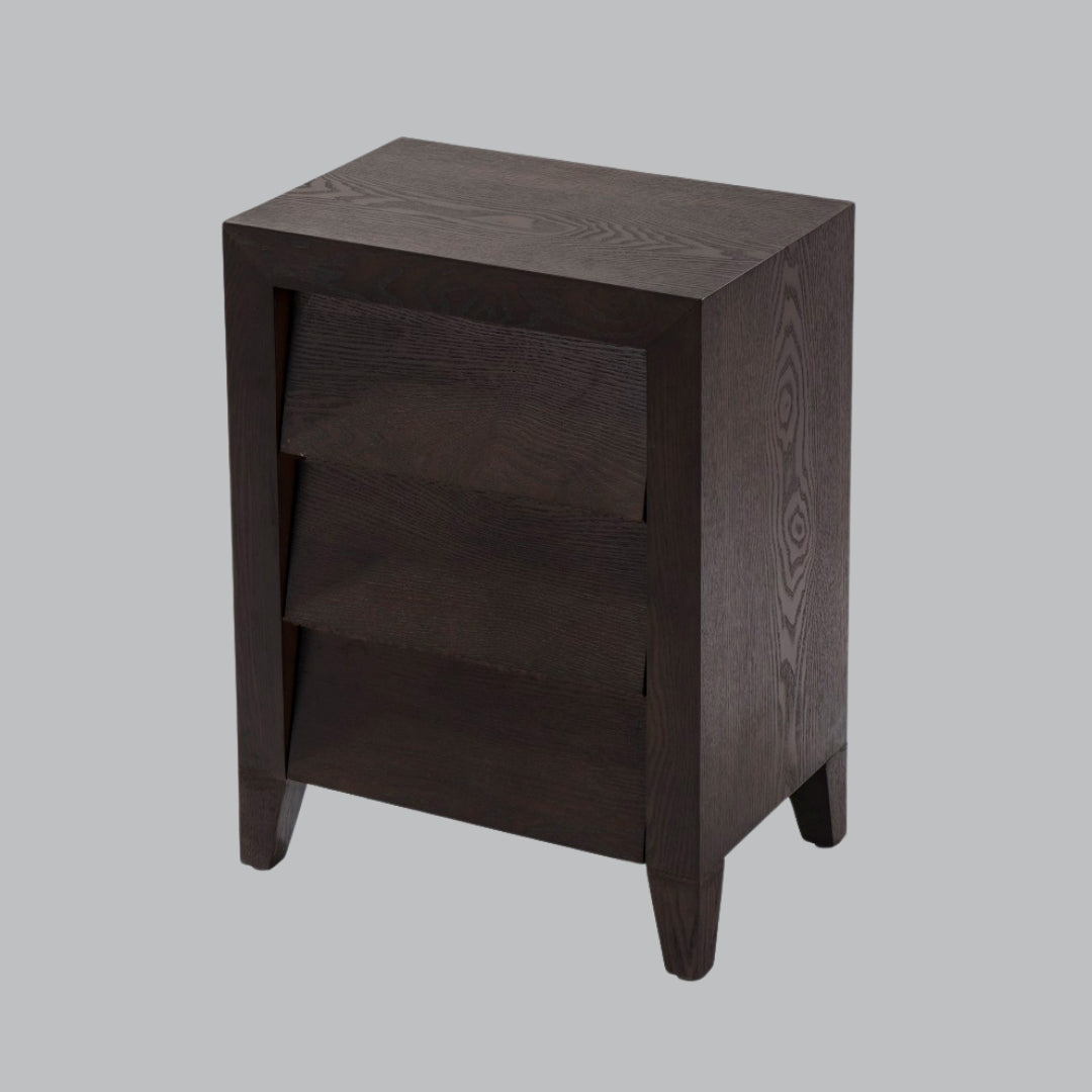 Brio Chocolate Brown Bedside Table