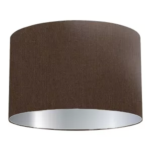 Brown Cotton Drum Lampshade