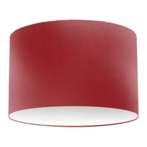 Burgundy Silk Drum Lampshade