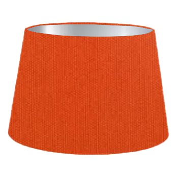 Burnt Orange Cotton French Drum Lampshade