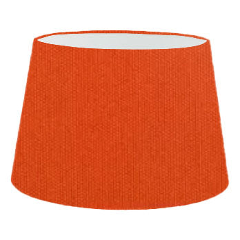 Burnt Orange Cotton French Drum Lampshade