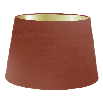 Burnt Orange Silk French Drum Lampshade