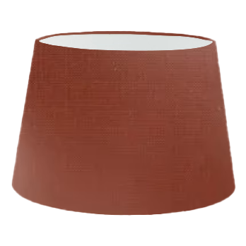 Burnt Orange Silk French Drum Lampshade