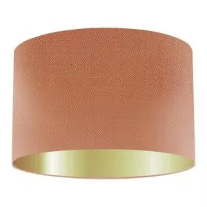 Cantaloupe Silk Drum Lampshade