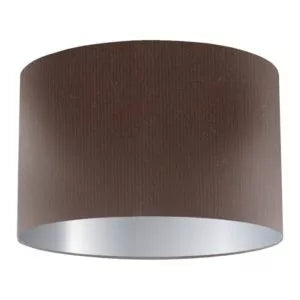 Chocolate Silk Drum Lampshade