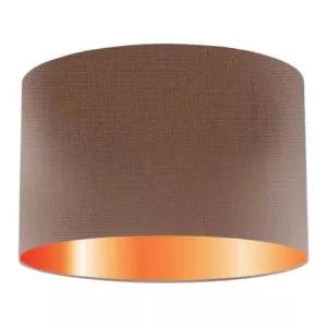 Cinnamon Silk Drum Lampshade