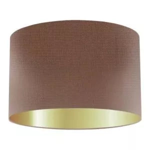 Cinnamon Silk Drum Lampshade