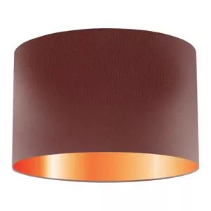 Claret Silk Drum Lampshade