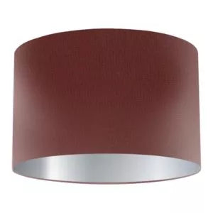 Claret Silk Drum Lampshade