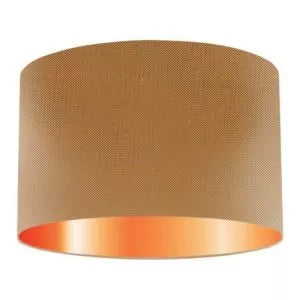 Copper Silk Drum Lampshade