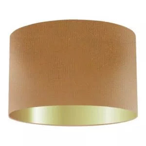 Copper Silk Drum Lampshade