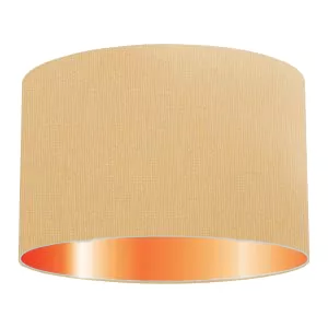 Camel Cotton Drum Lampshade