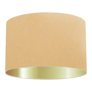 Camel Cotton Drum Lampshade