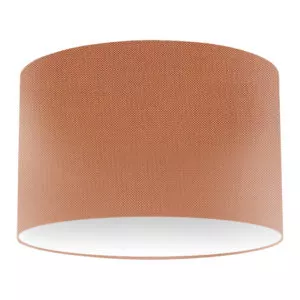 Cantaloupe Silk Drum Lampshade