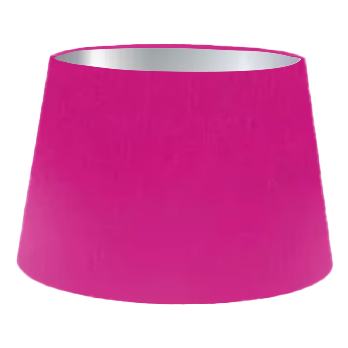 Cerise Silk French Drum Lampshade