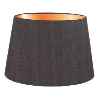 Charcoal Cotton French Drum Lampshade