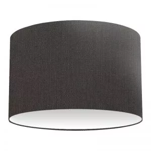 Charcoal Cotton Drum Lampshade