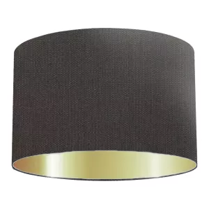 Charcoal Cotton Drum Lampshade