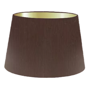 Chocolate Silk French Drum Lampshade