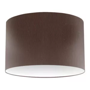 Chocolate Silk Drum Lampshade