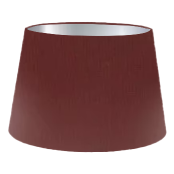 Claret Silk French Drum Lampshade