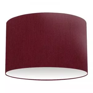 Claret Cotton Drum Lampshade