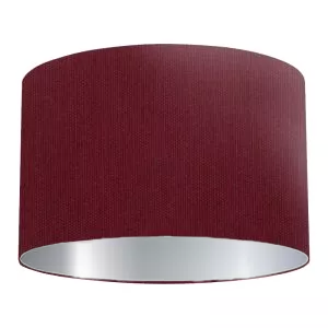 Claret Cotton Drum Lampshade