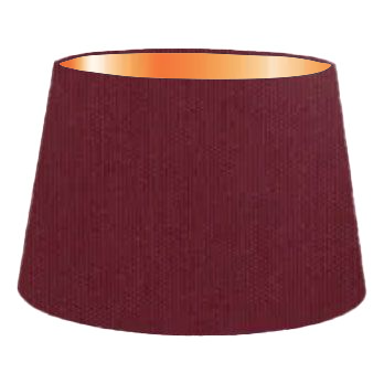 Claret Cotton French Drum Lampshade