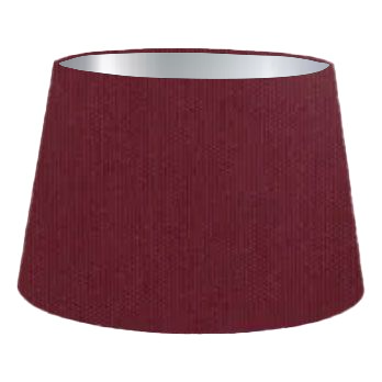 Claret Cotton French Drum Lampshade