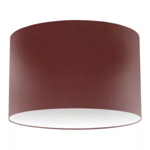 Claret Silk Drum Lampshade