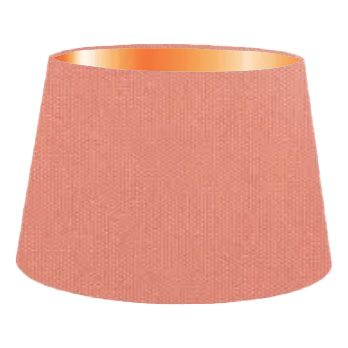 Coral Cotton French Drum Lampshade